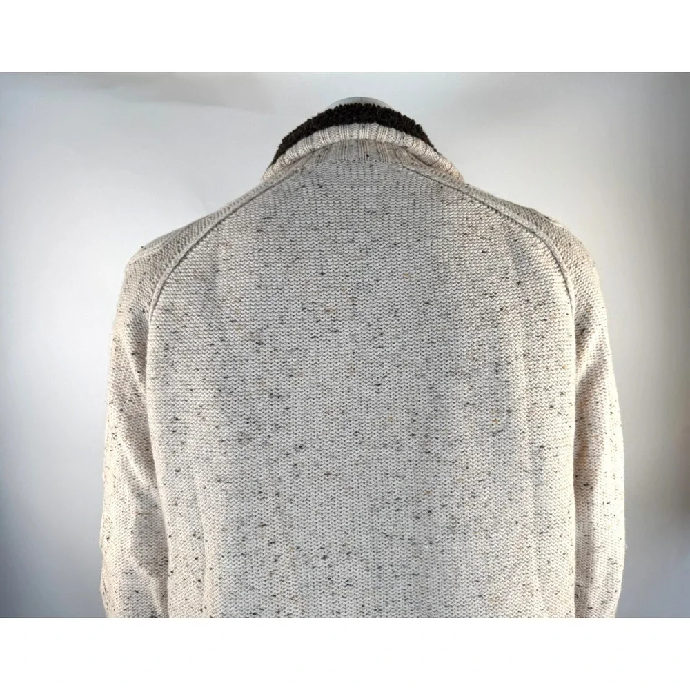 Johnston & Murphy Wool Fisherman Cardigan Mens XL Sherpa Heavyweight Jacket‎
